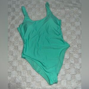 Gymshark OPEN BACK SWIMSUIT in Turquoise • XLarge